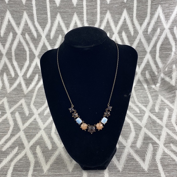 Brass and Gems Necklace - Picture 2 of 4